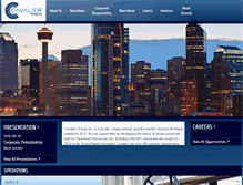 Tablet Screenshot of cavalierenergy.com